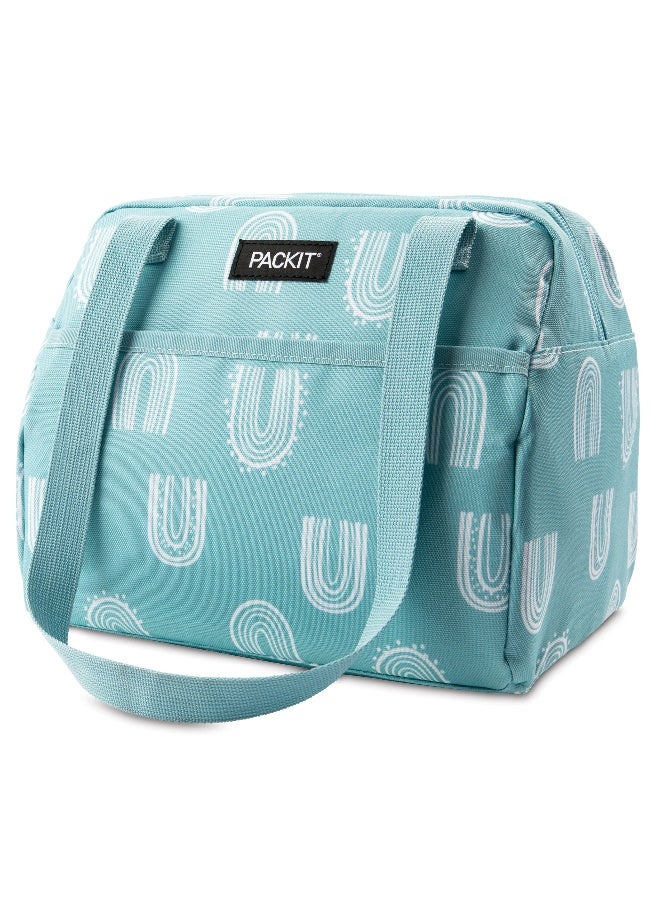PackIt Freezable Hampton Lunch Bag, Desert Arch, Built with EcoFreeze Technology, Collapsible, Reusable, Zip Closure with Front Pocket and Shoulder Straps, Perfect for Tweens and Adults - Image 2