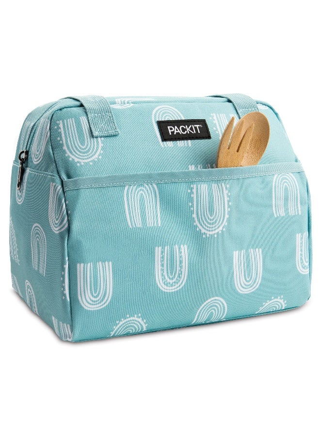 PackIt Freezable Hampton Lunch Bag, Desert Arch, Built with EcoFreeze Technology, Collapsible, Reusable, Zip Closure with Front Pocket and Shoulder Straps, Perfect for Tweens and Adults - Image 4
