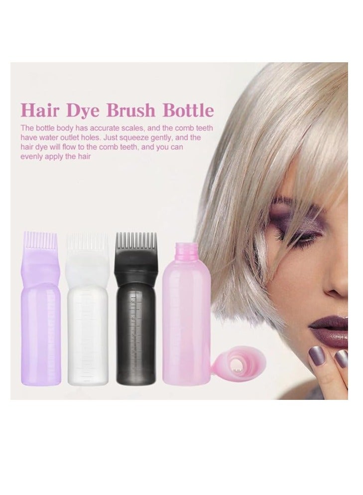 زجاجة زيت الشعر، مشط الزيت 120 مل، أدوات الشعر، فرشاة توزيع صبغ الشعر، أداة تصفيف الشعر، قطعة واحدة - Image 1