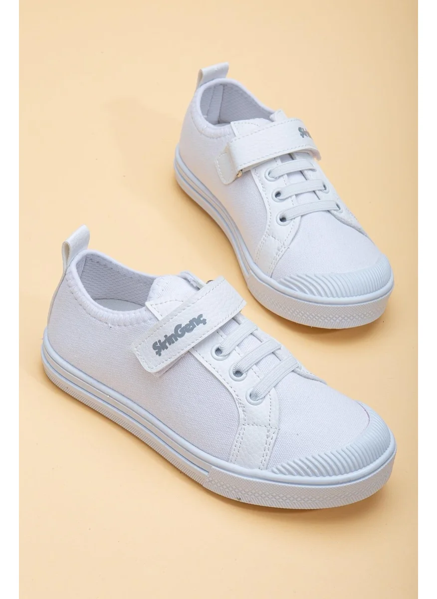 Dilimler Ayakkabı Şirinbebe Şiringenç Linen White Boy İlkadım Baby Child Shoes