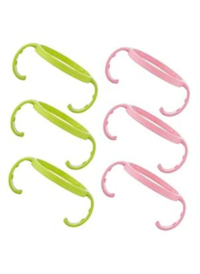 6 Pcs Baby Bottle Handles for Wide Mouth Bottles Easy Grip Feeding and Transition - Image 1