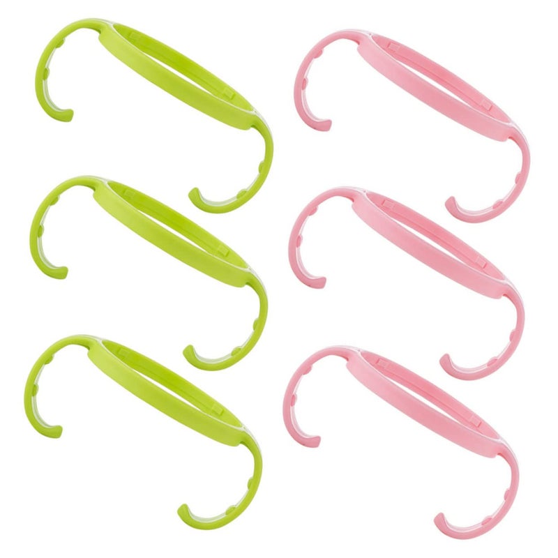 6 Pcs Baby Bottle Handles for Wide Mouth Bottles Easy Grip Feeding and Transition - Image 2