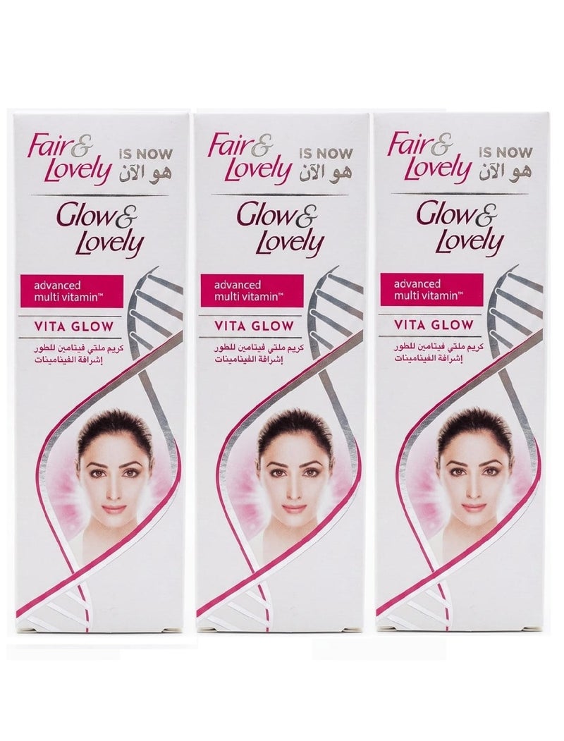 Glow & Lovely Three Pieces Of Glow & Lovely Advanced Multivitamin Cream 3x100 g - Image 1