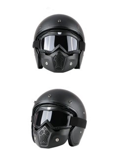 Detachable Mask Motorcycle Goggles,Adjustable Non-Slip Strap Retro Harley Helmet Mask - pzsku/ZBEAF34A22BC1BA0BC4C5Z/45/_/1722997709/4b1bae93-142d-4ced-92f9-35d9725cff32