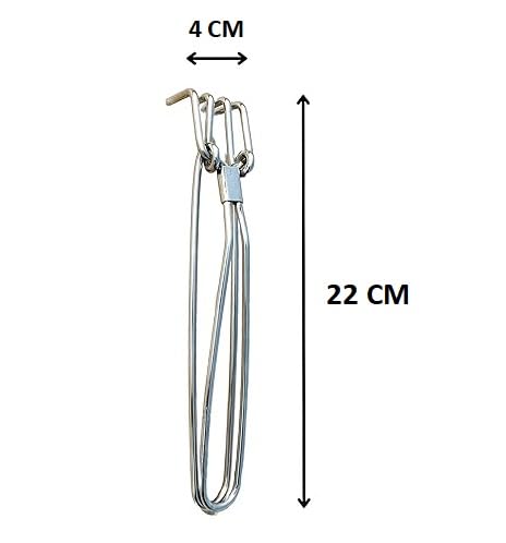 Awadh Stainless Steel Pakkad Sandasi Wire Tong Perfect for Kitchen Grip Home Use Utensils Pots Bowls Best for Kitchen for Handling Protection Pakkad 22 cm Pack of 2 - Image 2