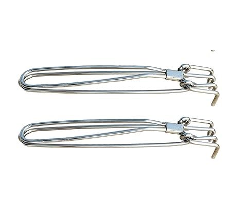 Awadh Stainless Steel Pakkad Sandasi Wire Tong Perfect for Kitchen Grip Home Use Utensils Pots Bowls Best for Kitchen for Handling Protection Pakkad 22 cm Pack of 2 - Image 1