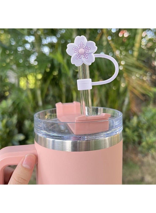 Bukela 5Pcs 10mm Diameter Silicone Straw Covers Cap Compatible with Stanley 20 30&40 Oz Cup, Straw Toppers for Stanley 40 Oz Tumbler with Handle, Dust-Proof Straw Caps for Water Bottle  - Image 3