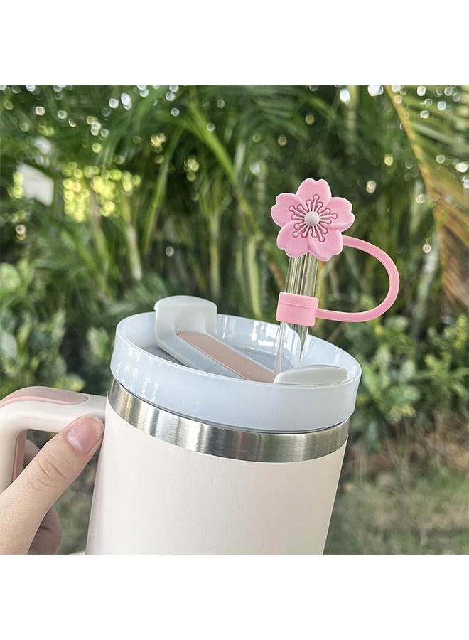 Bukela 5Pcs 10mm Diameter Silicone Straw Covers Cap Compatible with Stanley 20 30&40 Oz Cup, Straw Toppers for Stanley 40 Oz Tumbler with Handle, Dust-Proof Straw Caps for Water Bottle  - Image 4