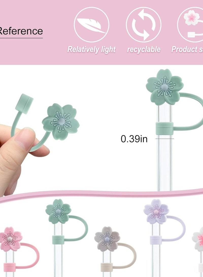 Bukela 5Pcs 10mm Diameter Silicone Straw Covers Cap Compatible with Stanley 20 30&40 Oz Cup, Straw Toppers for Stanley 40 Oz Tumbler with Handle, Dust-Proof Straw Caps for Water Bottle  - Image 5
