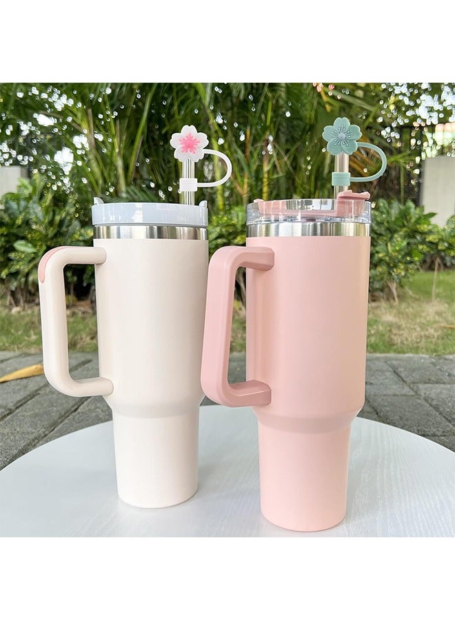 Bukela 5Pcs 10mm Diameter Silicone Straw Covers Cap Compatible with Stanley 20 30&40 Oz Cup, Straw Toppers for Stanley 40 Oz Tumbler with Handle, Dust-Proof Straw Caps for Water Bottle  - Image 2