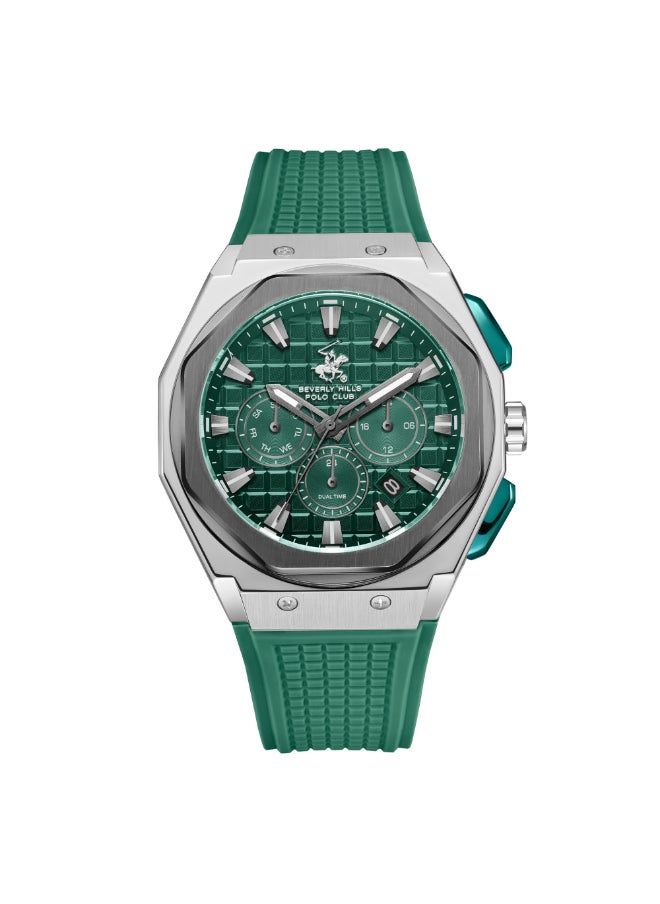 BEVERLY HILLS POLO CLUB - Men Multi Function Dark Green Dial Watch - BP3718X.375 - Image 1