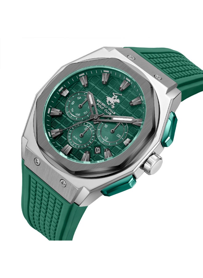BEVERLY HILLS POLO CLUB - Men Multi Function Dark Green Dial Watch - BP3718X.375 - Image 1