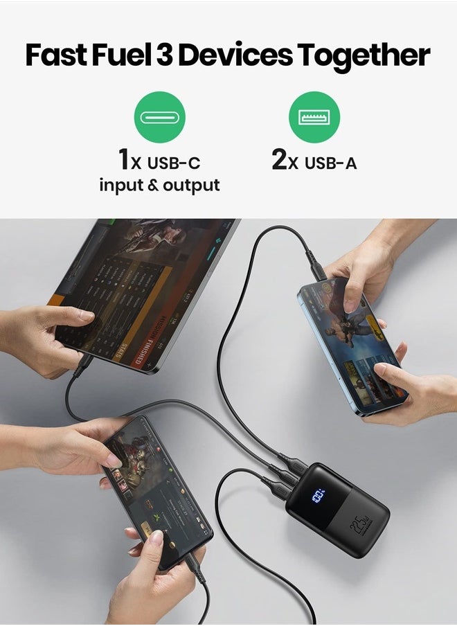 INIU - Portable Charger, Smallest 22.5W 10000mAh Power Bank, USB C in/Output Fast Charging 3-Output Mini Battery Pack Charger with Phone Holder for iPhone 15 14 13 12 11 Samsung S23 Google iPad Tablet - Image 1