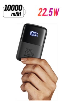 INIU Portable Charger, Smallest 22.5W 10000mAh Power Bank, USB C in/Output Fast Charging 3-Output Mini Battery Pack Charger with Phone Holder for iPhone 15 14 13 12 11 Samsung S23 Google iPad Tablet  - Image 1