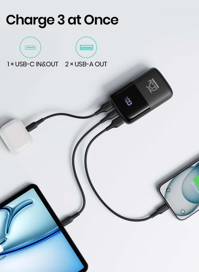 INIU Power Bank, Smallest 22.5W 10000mAh Portable Charger, USB C in&out Fast Charging 3 Ports Mini Battery Pack with Phone Holder for iPhone 17 16 15 14 13 Pro Max Samsung S25 S24 Google iPad Tablet - Image 5