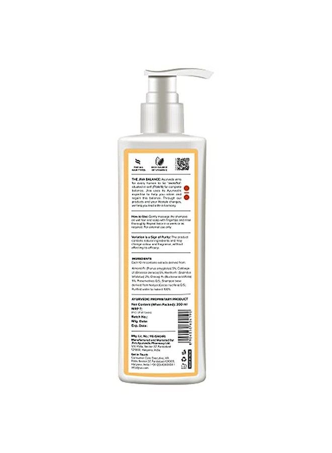 Jiva Almond Shampoo 200 Ml Pack Of 2 For All Hair Types Nourishes Your Hair Roots - Image 4