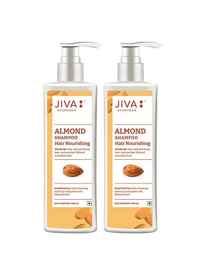 Jiva Almond Shampoo 200 Ml Pack Of 2 For All Hair Types Nourishes Your Hair Roots - Image 2