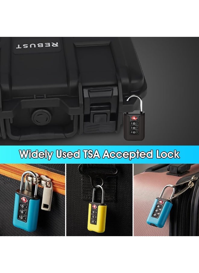 Biella TSA-Approved Travel Luggage Lock 3-Digit Combination, Durable, Easy-Reset, Keyless Security for Bags, Backpacks, Gym Lockers & Duffles  - Image 4