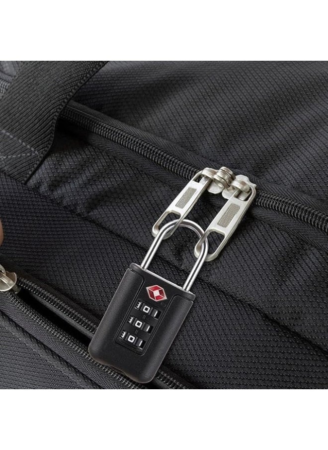 Biella TSA-Approved Travel Luggage Lock 3-Digit Combination, Durable, Easy-Reset, Keyless Security for Bags, Backpacks, Gym Lockers & Duffles  - Image 3