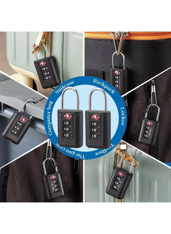 Biella TSA-Approved Travel Luggage Lock 3-Digit Combination, Durable, Easy-Reset, Keyless Security for Bags, Backpacks, Gym Lockers & Duffles  - Image 5