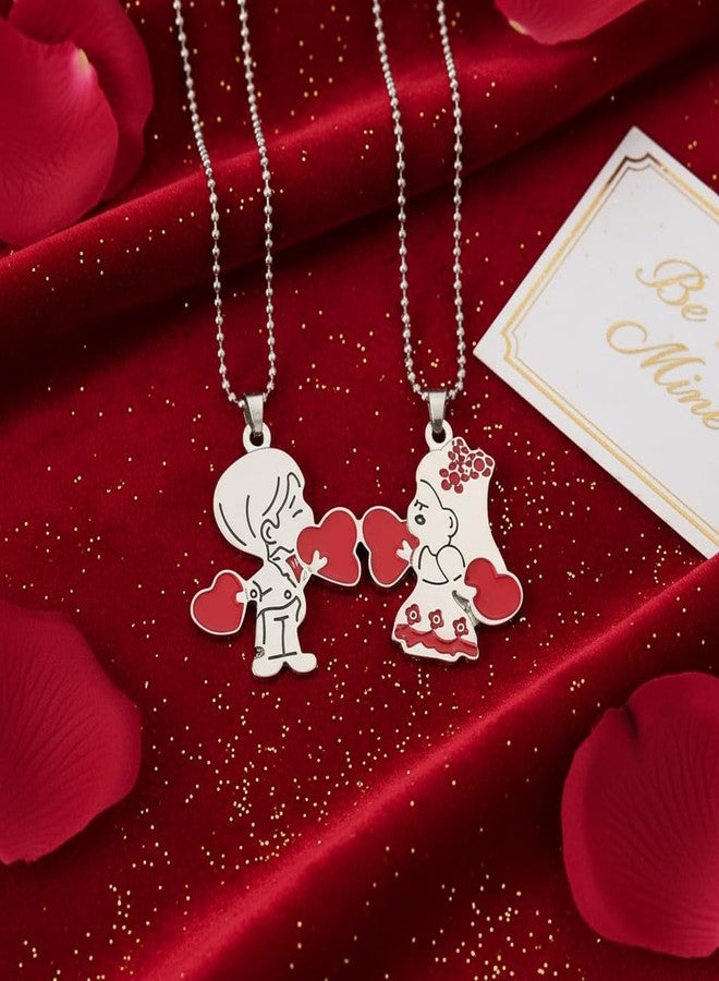 The Men Gift Couple Pendant Necklace Set – Matching Jewelry for Him and Her, Romantic Gift BLSCup202571 - Image 3