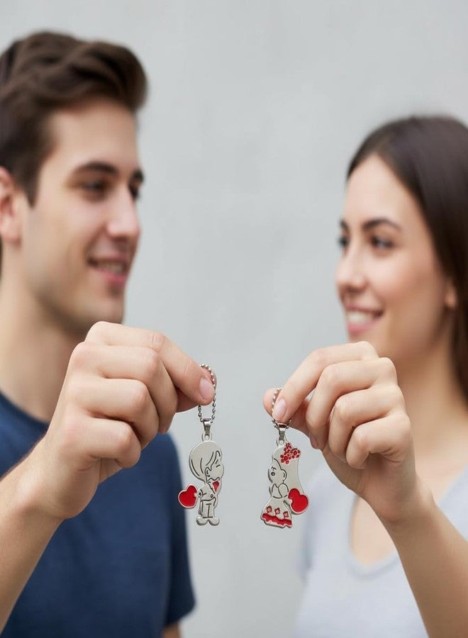 The Men Gift Couple Pendant Necklace Set – Matching Jewelry for Him and Her, Romantic Gift BLSCup202571 - Image 5
