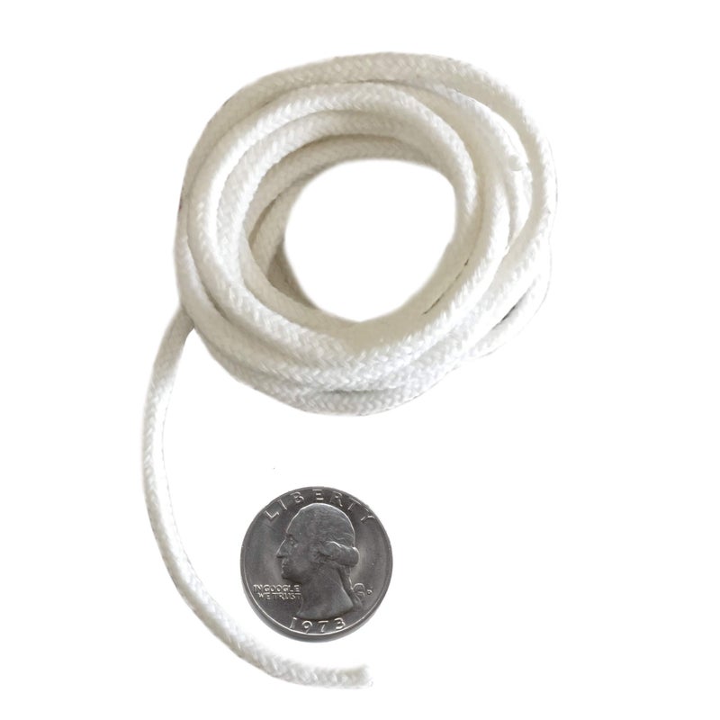 Firefly Brand  5 Feet of 36mm Braided Eco Cotton Replacement Wick for Oil Lamps and Candles