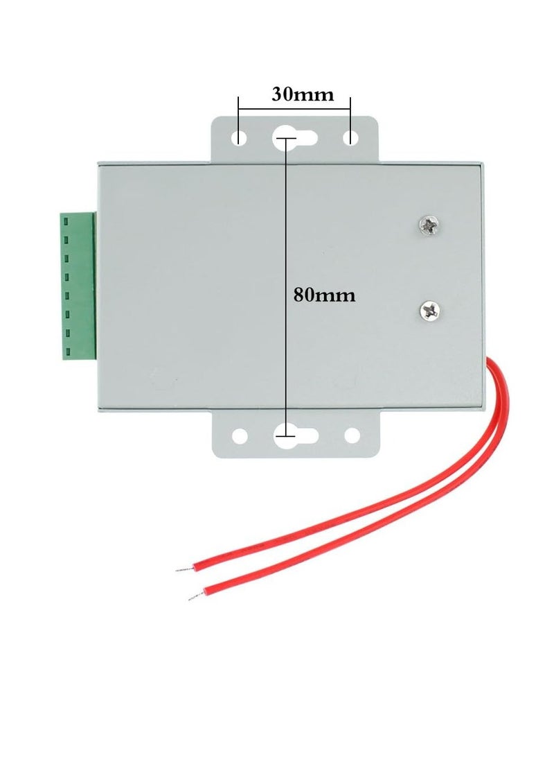 GOMETY Metal Access Control Power Supply Switch Controller DC12V / 3A Output 110-260VAC Input Voltage with Time Delay for All Types of Electronic Lock  - Image 2