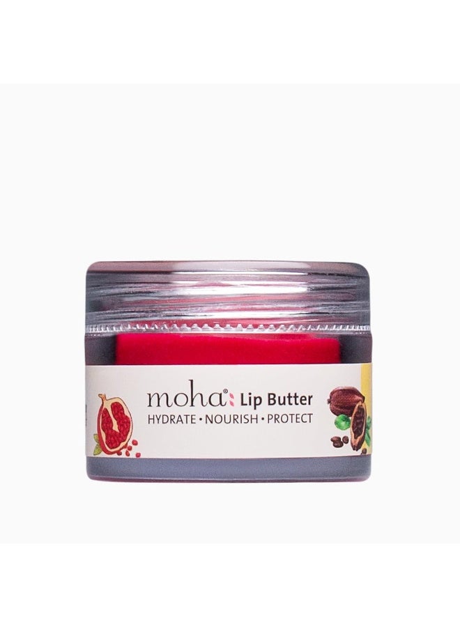 MOHA Lip Butter For Dry And Pigmented, Damaged & Chapped Lips|Hydrating & Nourishing|Enriched With Cocoa Butter, Shea Butter & Essential Oils For Pink, Glossy & Soft|10 Gm - Image 1