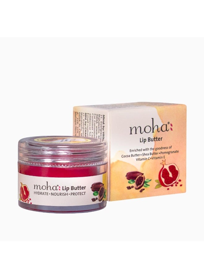 MOHA Lip Butter For Dry And Pigmented, Damaged & Chapped Lips|Hydrating & Nourishing|Enriched With Cocoa Butter, Shea Butter & Essential Oils For Pink, Glossy & Soft|10 Gm - Image 2