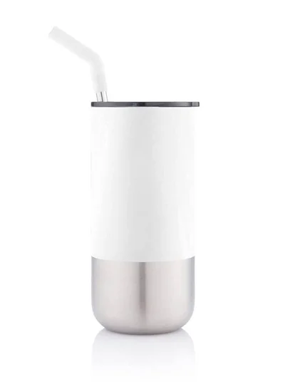 Hans Larsen Stainless Steel Vacuum Insulated Tumbler with Reusable Straw (540 ml)