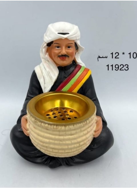 A heritage incense burner in the shape of a man