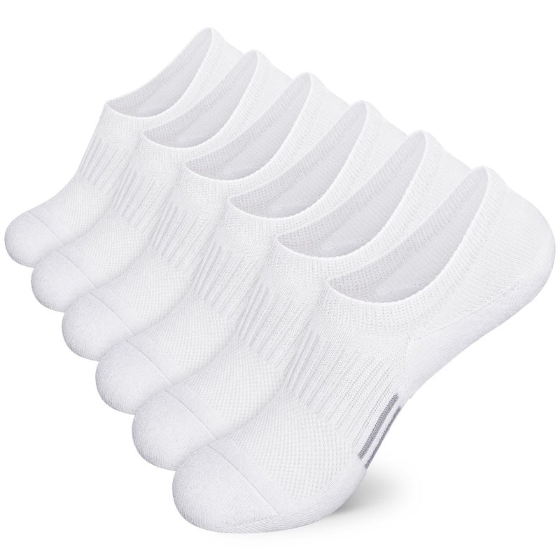 Airacker No Show Socks Womens Athletic Cushioned Low Cut Sports Running Ankle Socks for Women 6 Pairs - Image 1