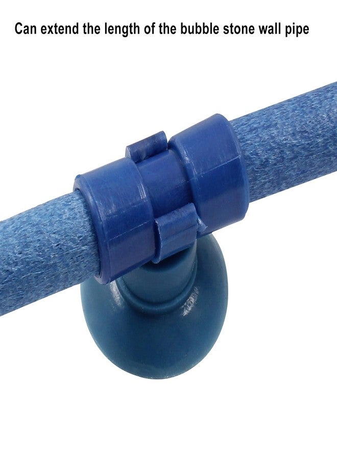Coufce 2-Piece 7-Inch Blue Fish Tank Air Stone Bar Air Pump Aquarium Bubble Wall Tube for Fish Tank Bubble Release Diffuser Bar - Image 3