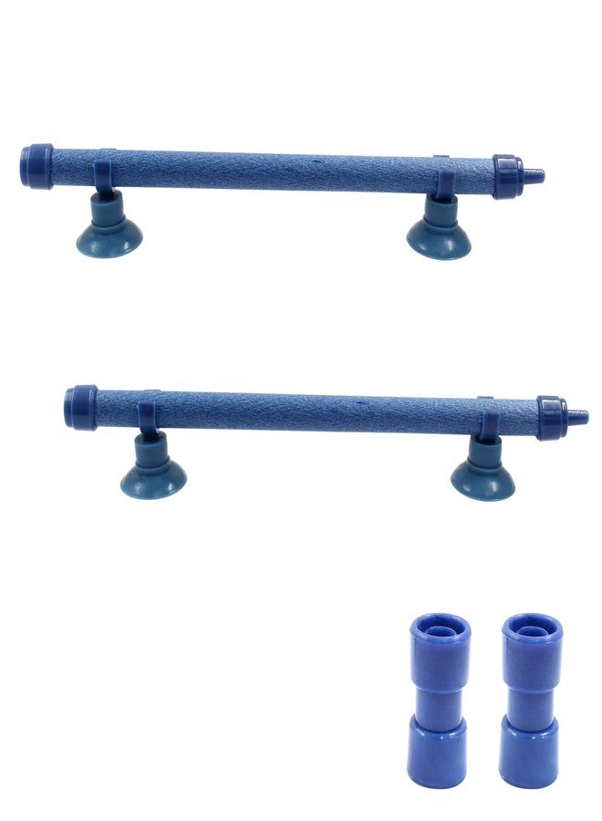 Coufce 2-Piece 7-Inch Blue Fish Tank Air Stone Bar Air Pump Aquarium Bubble Wall Tube for Fish Tank Bubble Release Diffuser Bar - Image 4