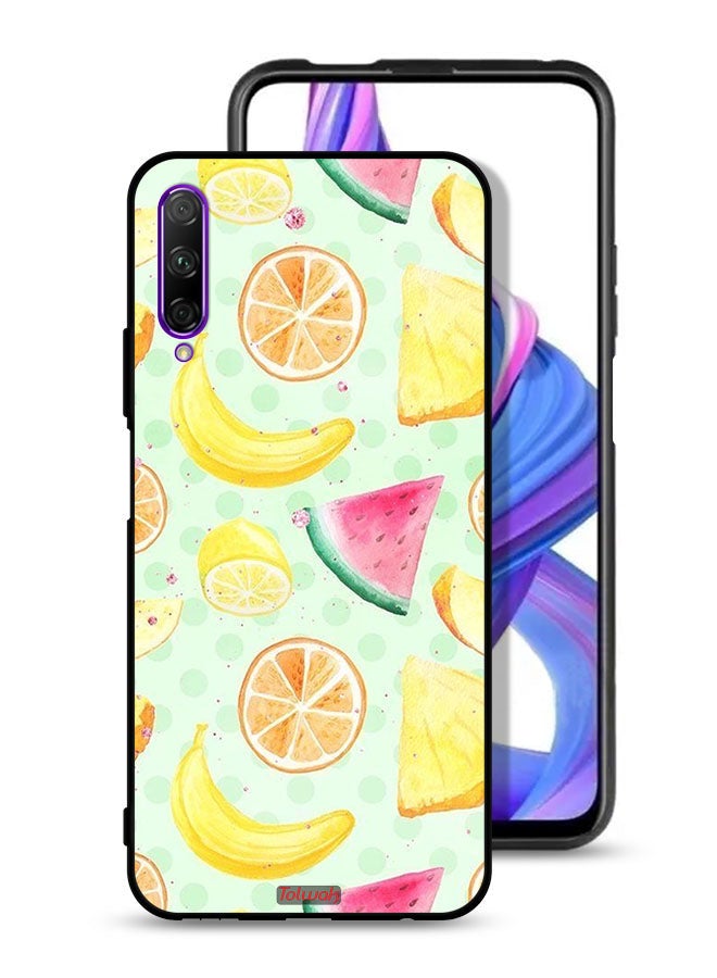 Tolwak Huawei Y9s Protective Case Cover Fruits Watercolor Art - Image 1