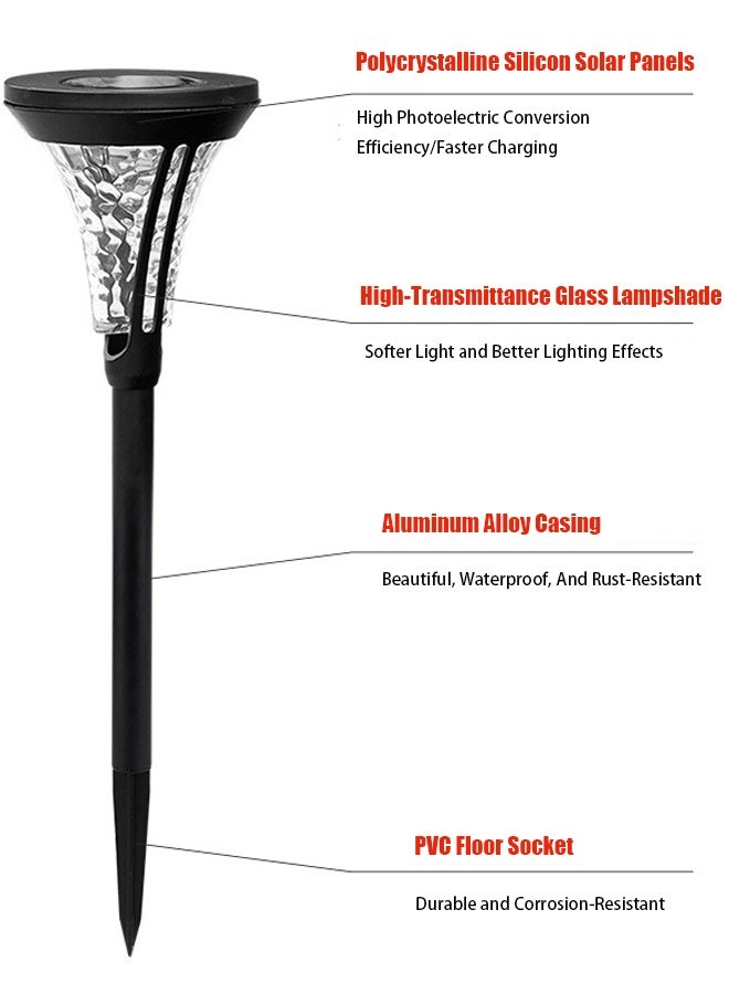 TAPIT Solar Pathway Lights Outdoor Bright Solar Powered Garden Lights Waterproof Long Lasting Outdoor Light for Yard Garden Walkway Landscape Lawn Patio (L27) - Image 4