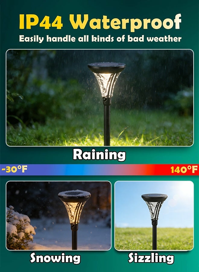 TAPIT Solar Pathway Lights Outdoor Bright Solar Powered Garden Lights Waterproof Long Lasting Outdoor Light for Yard Garden Walkway Landscape Lawn Patio (L27) - Image 2