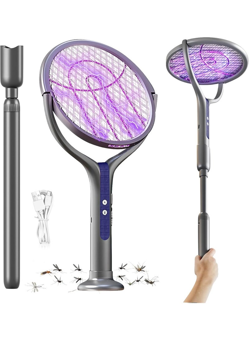 ZEESQUARE Electric Mosquito Killer Racket – USB Charging Bug Zapper Bat with High Voltage Grid, Portable Fly & Mosquito Swatter for Indoor & Outdoor Use - Image 1