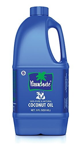 Parachute 100 Pure and Natural Unrefined Coconut Oil No Chemicals Added Preservatives 31 floz