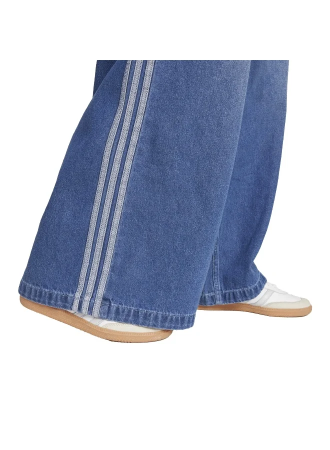 adidas Adidas Denim Wide Pant Blue Jeans Pants For Women