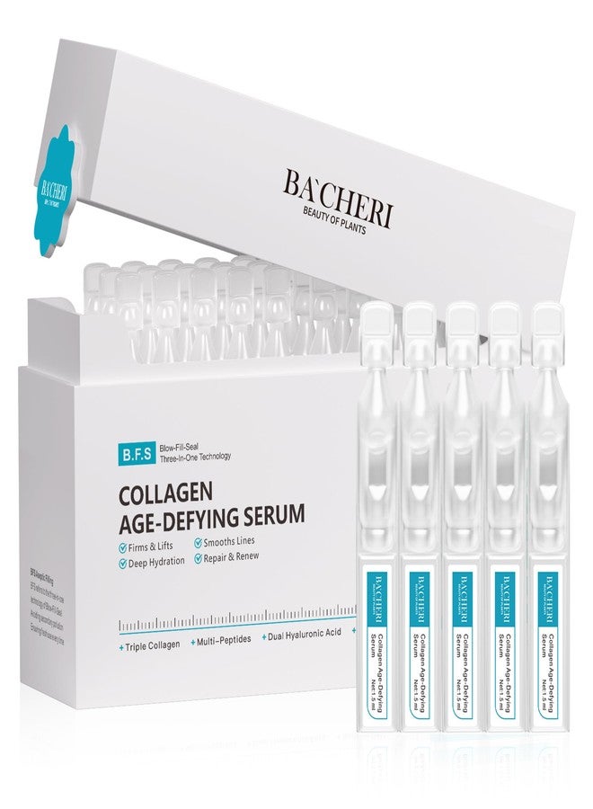 BACHERI Collagen Peptide Anti-Aging Serum with PDRN – Triple Collagen, Peptide Complex & Botanical Extracts for Firming, Hydration & Skin Barrier Repair – Ampoule Serum Set 1.5ml x 30 - Image 1