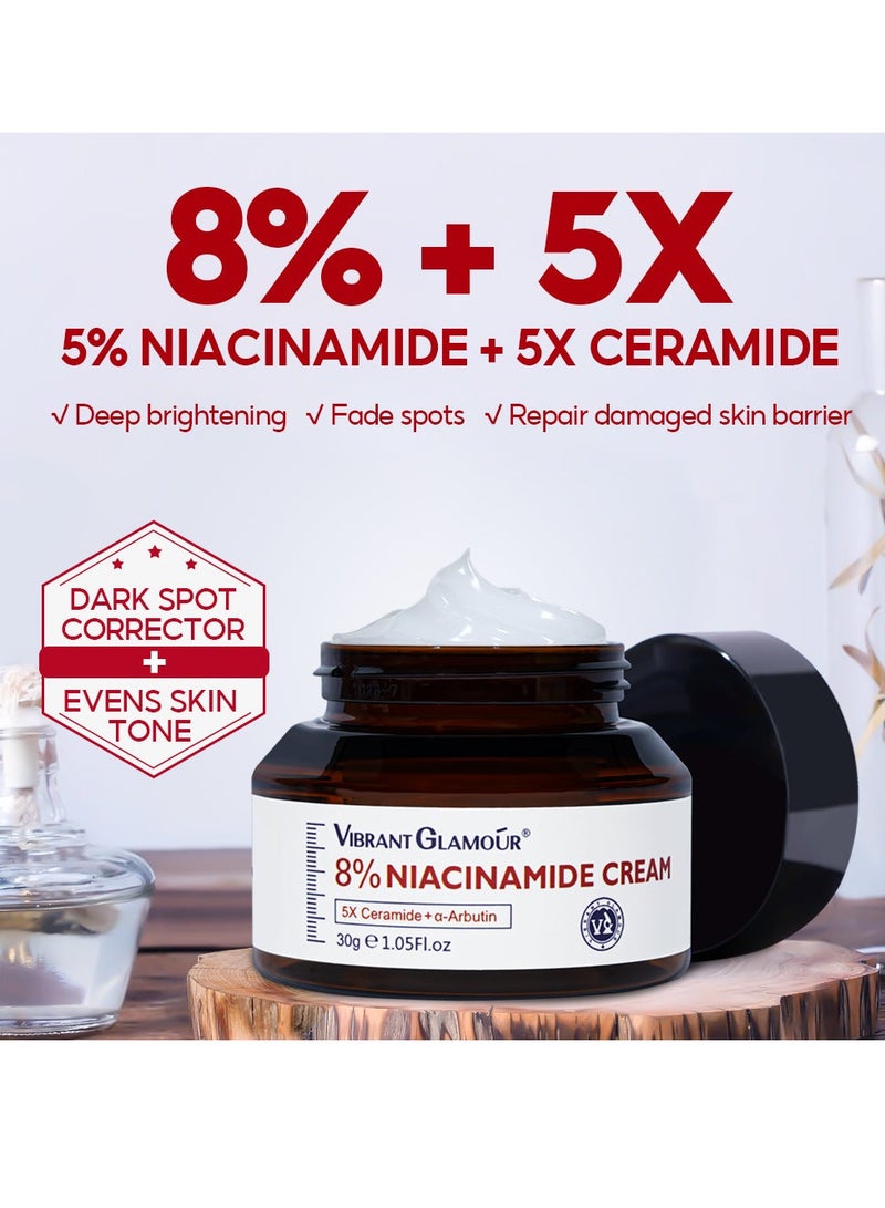 فايبرنت جلامور مجموعة فيبرانت جلامور نياكيناميد كريم وسيروم للوجه - Image 5