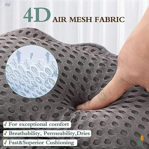 RUVINCE Bath Pillow RUVINCE Ergonomic Luxury Bathtub Pillow with Head,Neck, Shoulder and Back Support, 4D Bath Pillows for tub with 6 Powerful Suction Cups, Fits All Bathtub - Image 4