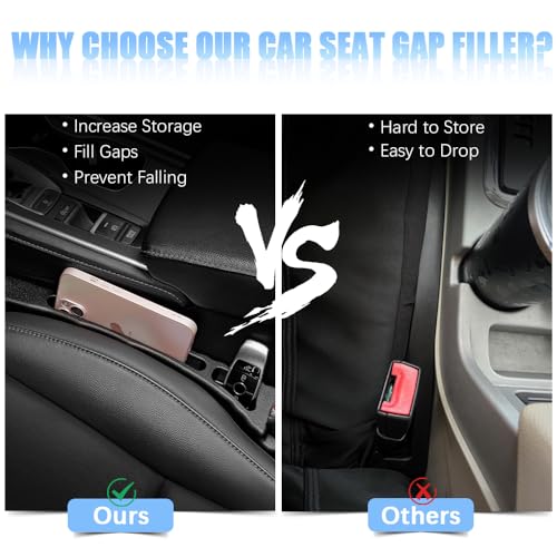 Pincuttee 2PC Car Seat Gap Fillers, Universal Fit for SUV, Truck - Fill Gap Between Seat and Console - Image 4
