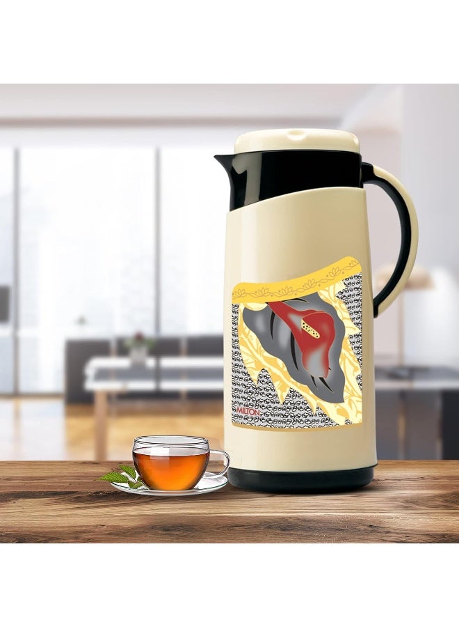 Milton Viva Tuff 1500 Insulated Stainless Steel Carafe with Lid and Spout, 1.35 L, Black | BPA Free | Hot/Cold Water | Large Tea Pitcher for Coffee, Juice & Beverages - Image 4