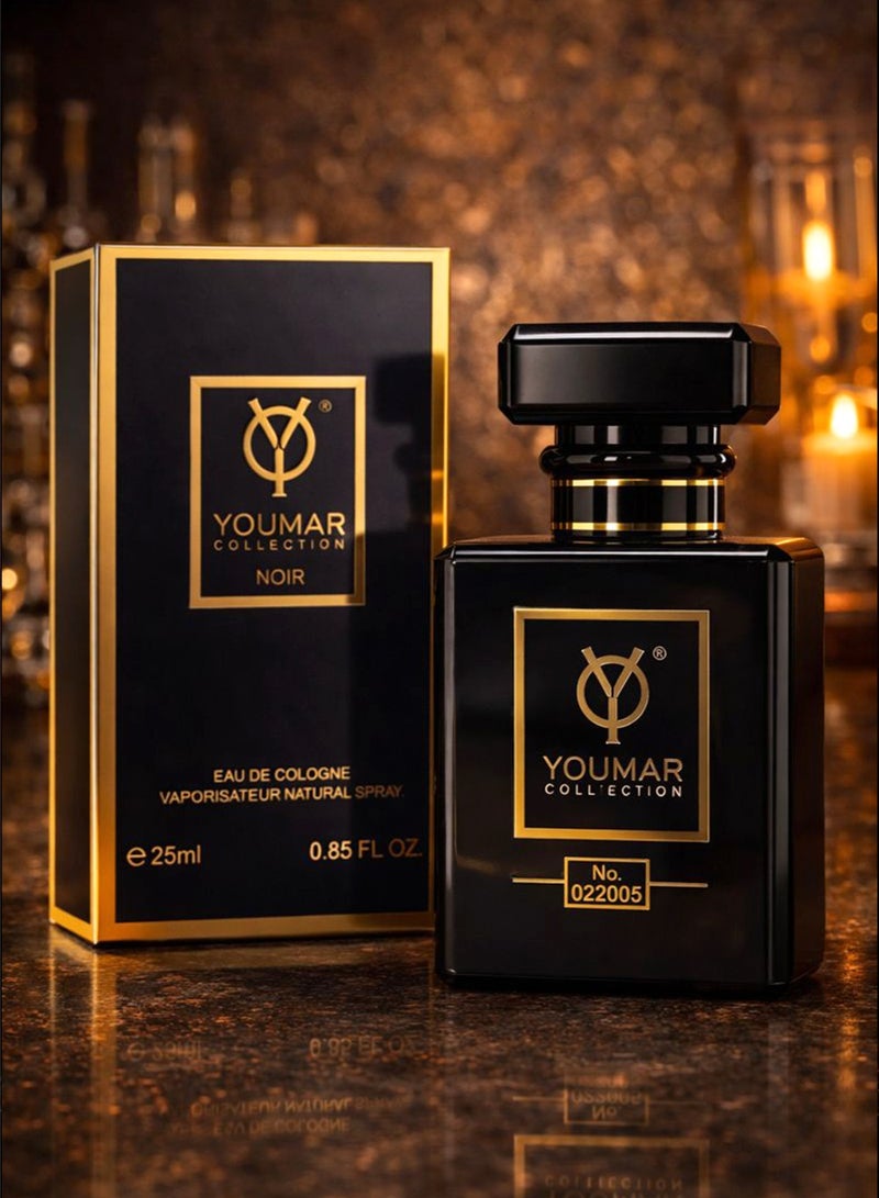 Youmar Collection Noir No. 022005 Perfect Vanilla Rose Perfume for Women – Long-Lasting Oriental Eau de Cologne 25ML - Image 5