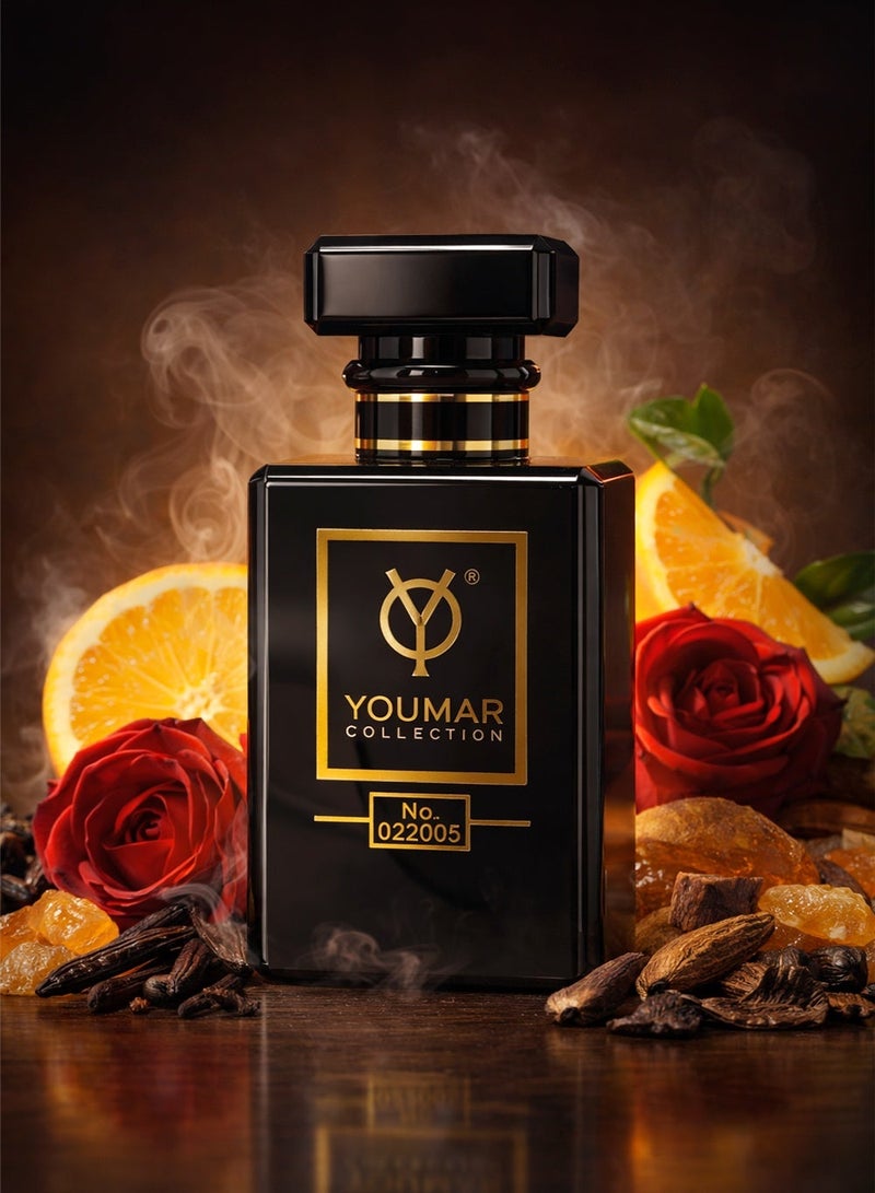 Youmar Collection Noir No. 022005 Perfect Vanilla Rose Perfume for Women – Long-Lasting Oriental Eau de Cologne 25ML - Image 1