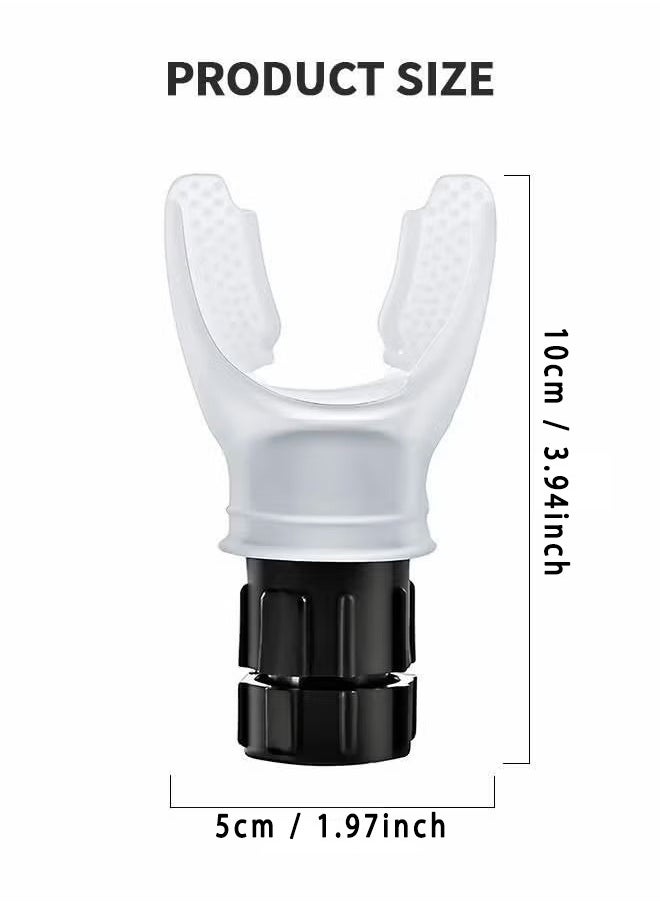 Lung Exerciser Expander Device, Breathing Exercise Device For Lungs, Silica Gel Deep Breathing Exercise Trainer, Increase Lung Capacity, Improve Sleep (White)