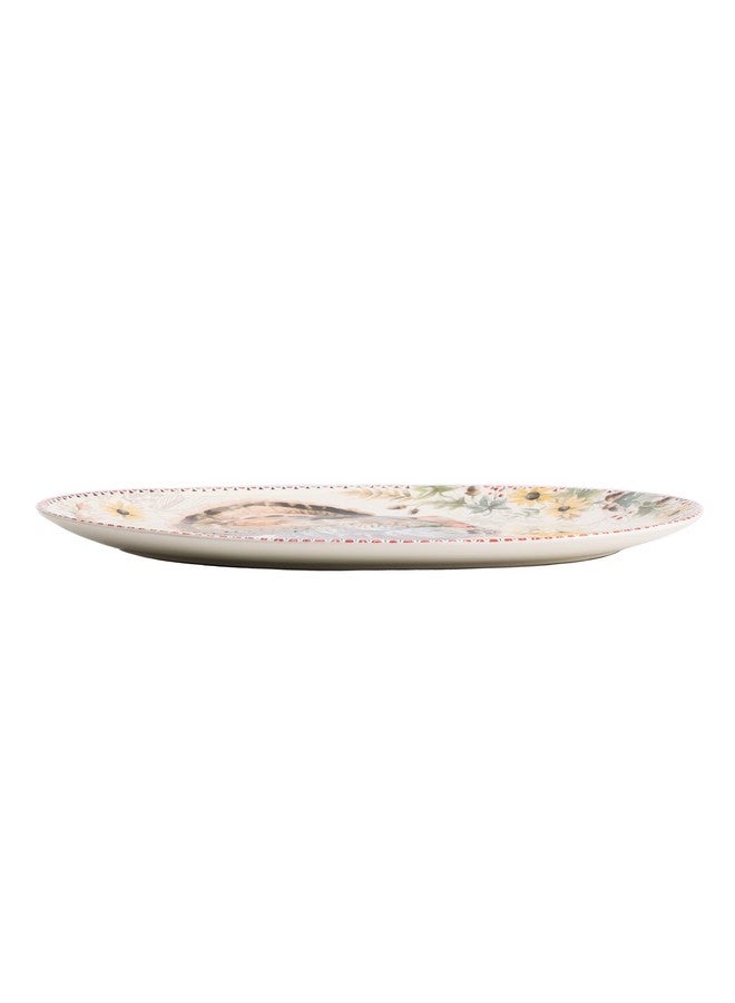 Bico Blessing Season Ceramic 19 inch Oval Platter, Microwave & Dishwasher Safe - Image 2